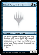 Literal Delver of Secrets [Unknown Event]