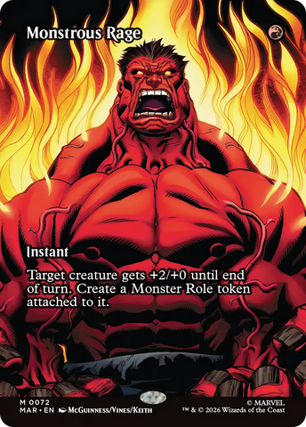 Monstrous Rage (Borderless) [Marvel Universe: Eternal-Legal]