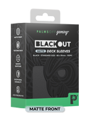 Palms Off Matte Blackout Deck Sleeves - 100pc