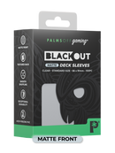 Palms Off Matte Blackout Deck Sleeves - 100pc