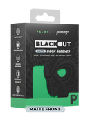 Palms Off Matte Blackout Deck Sleeves - 100pc