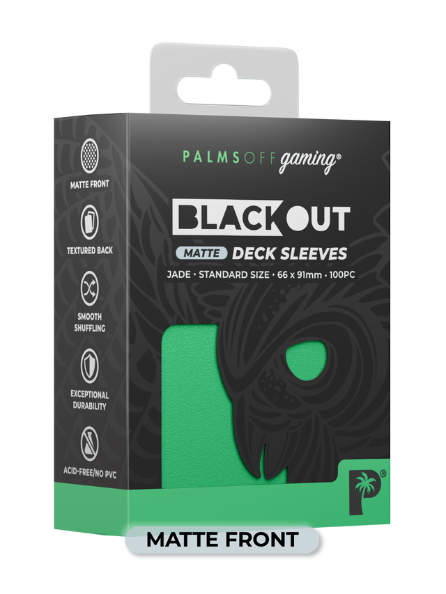 Palms Off Matte Blackout Deck Sleeves - 100pc