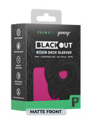 Palms Off Matte Blackout Deck Sleeves - 100pc
