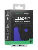 Palms Off Matte Blackout Deck Sleeves - 100pc