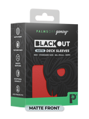 Palms Off Matte Blackout Deck Sleeves - 100pc