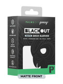 Palms Off Matte Blackout Deck Sleeves - 100pc