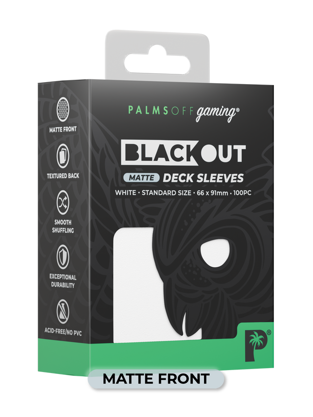 Palms Off Matte Blackout Deck Sleeves - 100pc