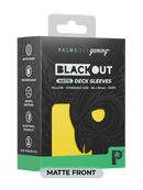 Palms Off Matte Blackout Deck Sleeves - 100pc