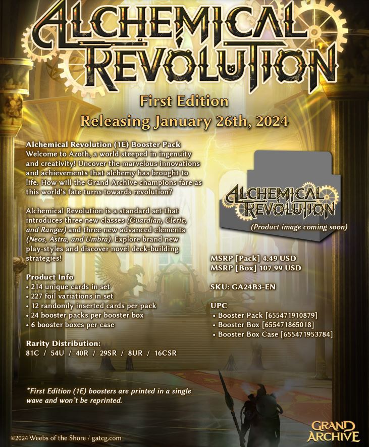 Grand Archive TCG: Alchemical Revolution Booster Case