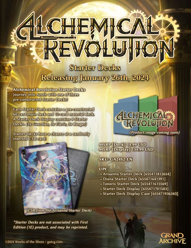 Grand Archive TCG: Alchemical Revolution Starter Decks