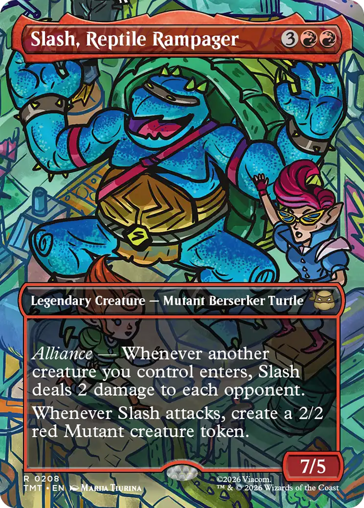 Slash, Reptile Rampager (Borderless) [Teenage Mutant Ninja Turtles]