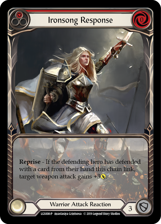 Ironsong Response (Red) [LGS008-P] (Promo)  1st Edition Normal
