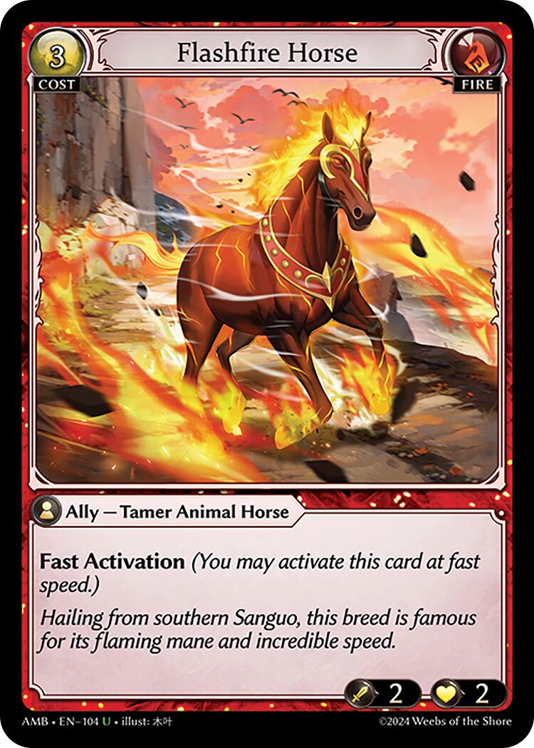 Flashfire Horse (104) [Mortal Ambition]