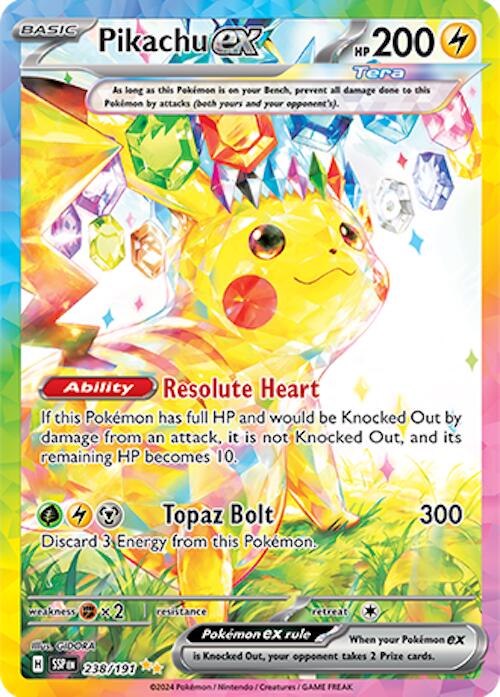 Pikachu ex (238/191) [Scarlet & Violet: Surging Sparks]