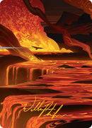Blast Zone Art Card (Gold-Stamped Signature) [Edge of Eternities Art Series]
