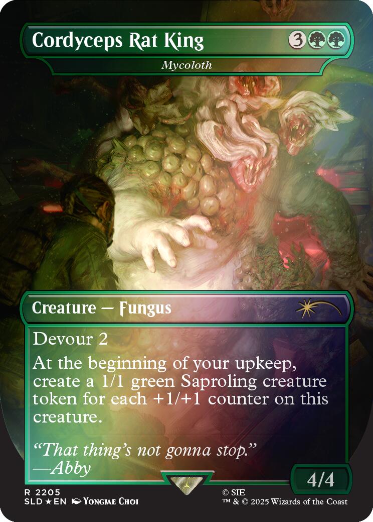 Cordyceps Rat King - Mycoloth (Rainbow Foil) [Secret Lair Drop Series]
