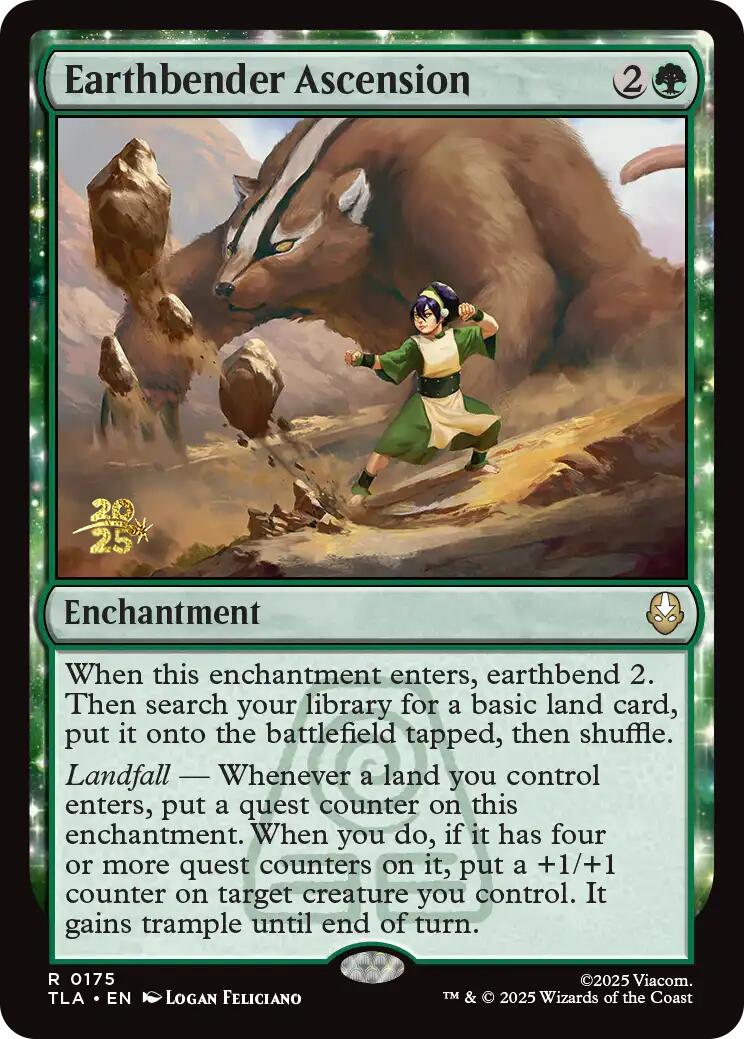 Earthbender Ascension [Avatar: The Last Airbender Prerelease Cards]