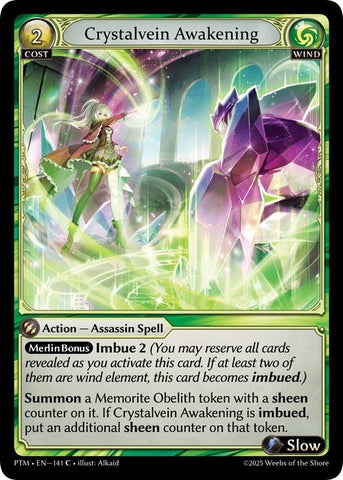 Crystalvein Awakening (Curio Foil) (141) [Phantom Monarchs]