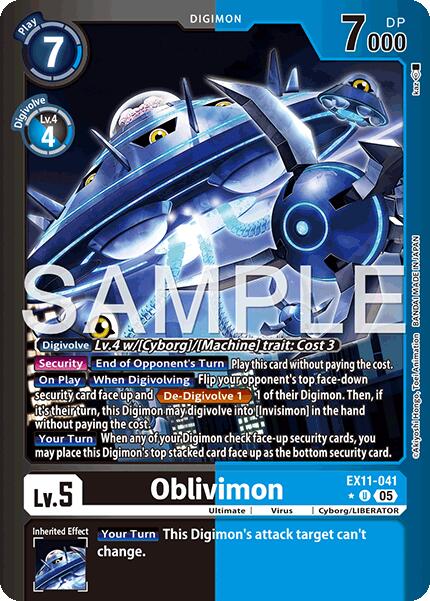 Oblivimon [EX11-041] (Limited Foil) [Dawn of Liberator]