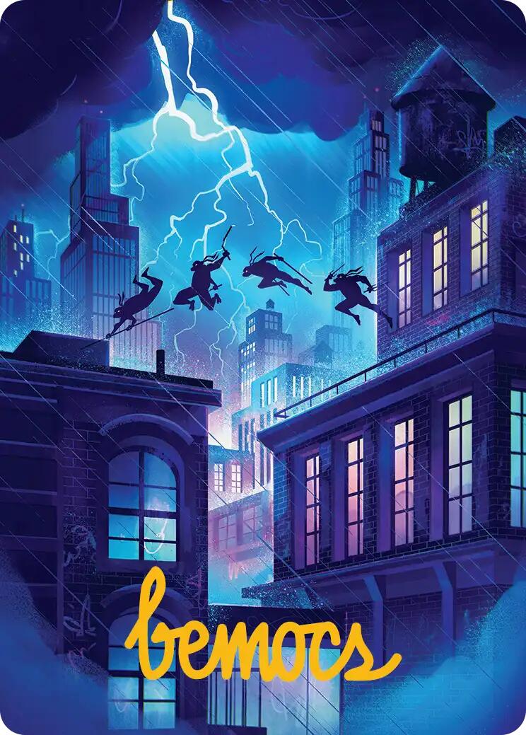 Island Art Card (37/54) (Gold-Stamped Signature) [Teenage Mutant Ninja Turtles Art Series]