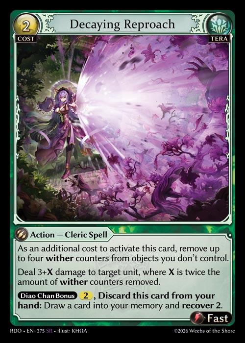 Decaying Reproach (375) [Radiant Origins]