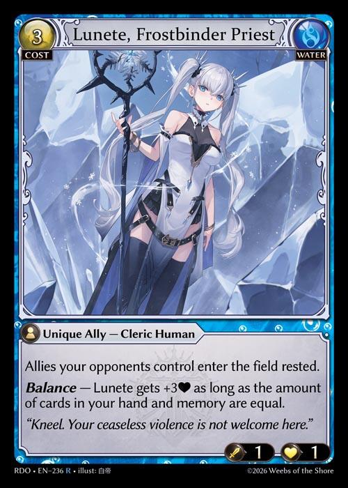 Lunete, Frostbinder Priest (236) [Radiant Origins]
