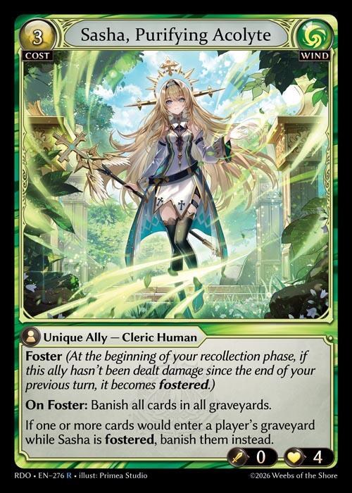 Sasha, Purifying Acolyte (276) [Radiant Origins]