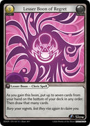 Lesser Boon of Regret (37) [Radiant Origins: Pantheon]