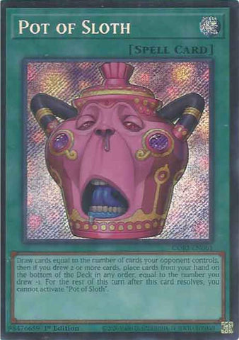 Pot of Sloth [CORI-EN061] Secret Rare