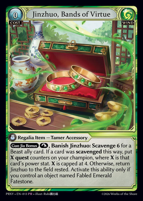 Jinzhuo, Bands of Virtue (13) [Proxia's Vault]