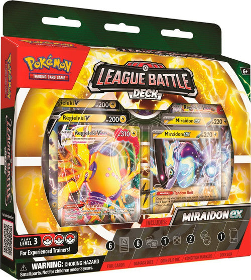 Pokemon TCG: Miraidon Ex & Regieleki VMAX League Battle Deck