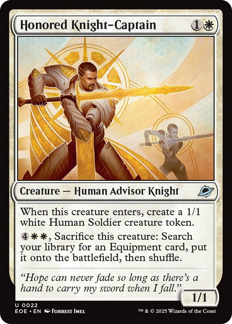 Honored Knight-Captain [Edge of Eternities]