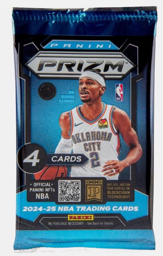 2024 Prizm Basketball NBA Trading Cards 4 Card Booster