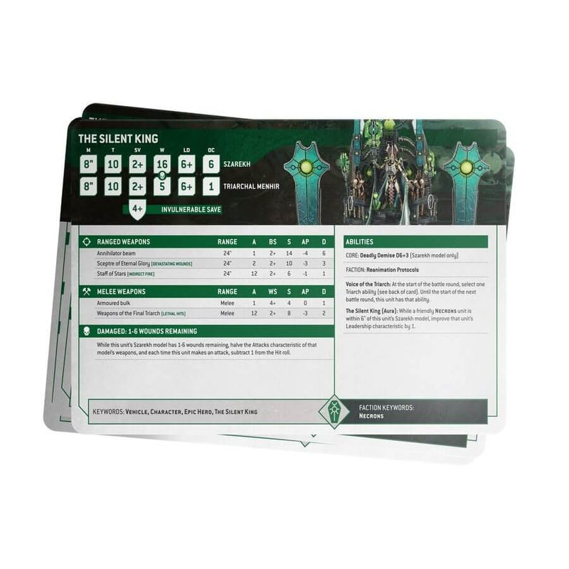 Warhammer 40,000 Necrons: Datasheet Cards 49-03