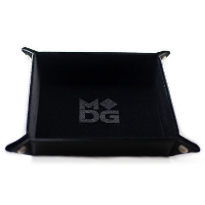 MDG Velvet Folding Dice Tray – Black