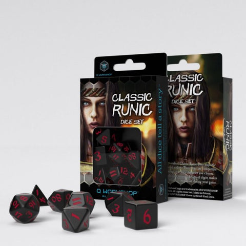 Q Workshop Dice - Classic Runic Dice Set