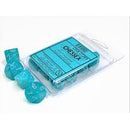 Chessex - Cirrus Aqua/Silver Set of Ten D10s Dice
