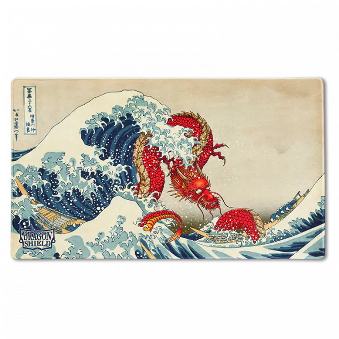 Dragonshield playmat and Tube - The Great Wave