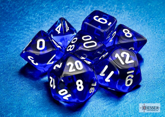 Festive Luminary Polyhedral 7-Dice Set