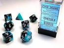 Chessex - Polyhedral 7-Die Set Gemini Black-Shell/White