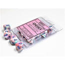 Chessex - Festive Pop Art/Blue Set of Ten D10s Dice