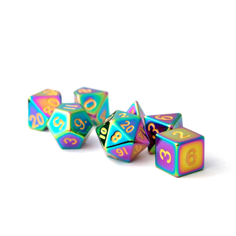 MDG Dice - Torched Rainbow (Metal)