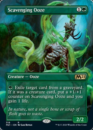 Scavenging Ooze (Alternate Art) [Core Set 2021]