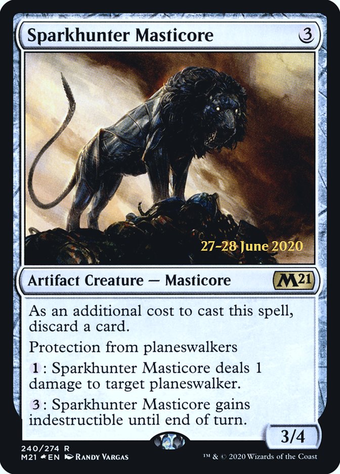 Sparkhunter Masticore  [Core Set 2021 Prerelease Promos]