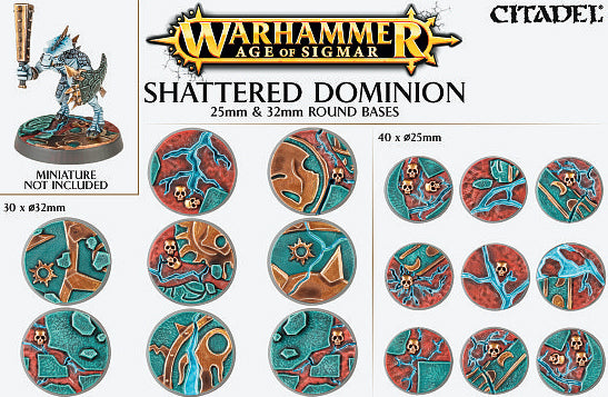 66-96 AOS: Shattered Dominion: 25 & 32mm Round Bases