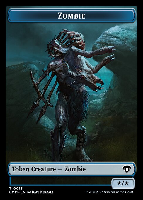 Human Soldier // Zombie (0013) Double-Sided Token [Commander Masters Tokens]