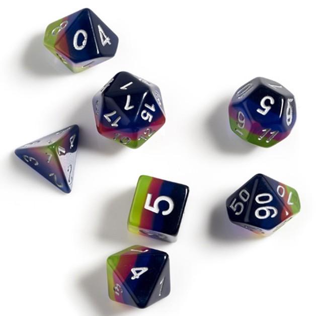 Dice Set - Pink + Green + Blue