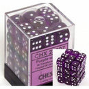 Chessex - Translucent 12mm d6 (36 Dice) Purple/white
