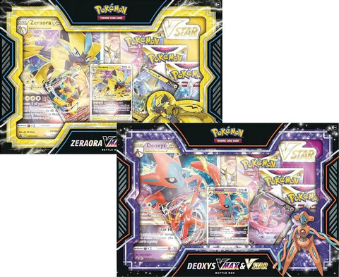 Pokemon TCG - Zeraora and Deoxys Vstar/Vmax Boxes
