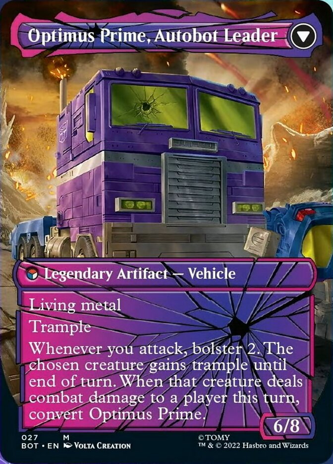 Optimus Prime, Hero // Optimus Prime, Autobot Leader (Shattered Glass) [Universes Beyond: Transformers]